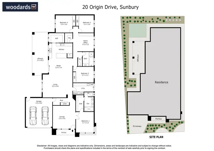 Floorplan of Homely house listing, 20 Origin Drive, Sunbury VIC 3429