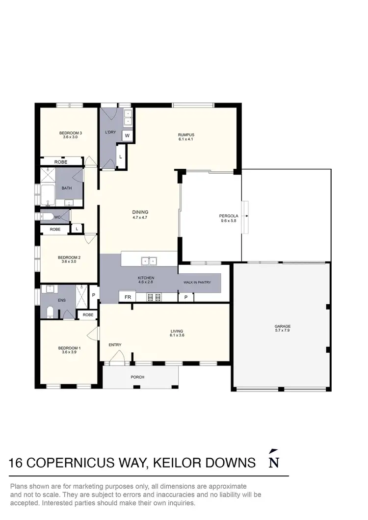 Floorplan of Homely house listing, 16 Copernicus Way, Keilor Downs VIC 3038