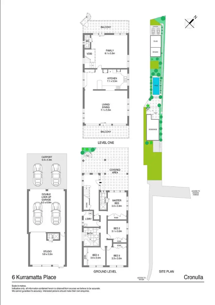 Floorplan of Homely house listing, 6 Kurramatta Place, Cronulla NSW 2230