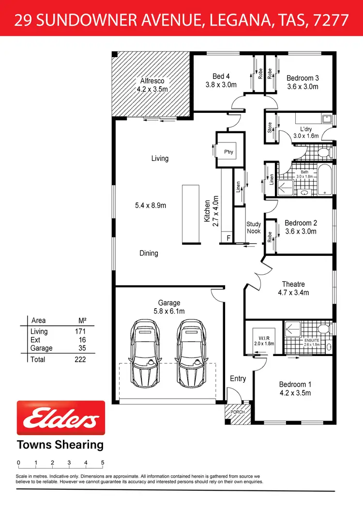 Floorplan of Homely house listing, 29 Sundowner Avenue, Legana TAS 7277