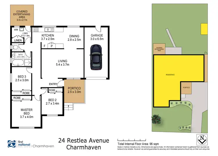 Floorplan of Homely house listing, 24 Restlea Avenue, Charmhaven NSW 2263