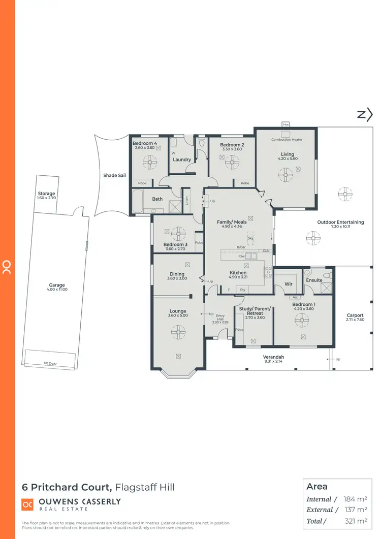 Floorplan of Homely house listing, 6 Pritchard Court, Flagstaff Hill SA 5159