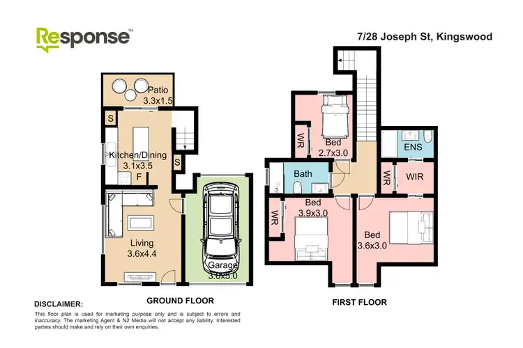Floorplan of Homely townhouse listing, 7/28 Joseph Street, Kingswood NSW 2747