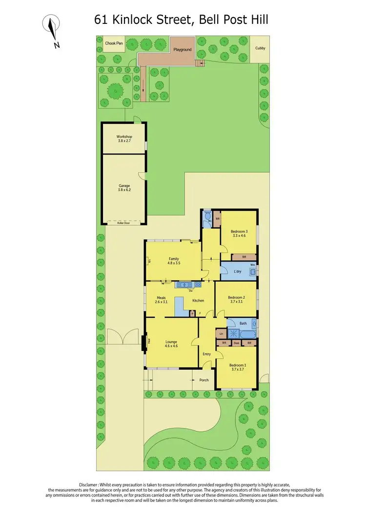 Floorplan of Homely house listing, 61 Kinlock Street, Bell Post Hill VIC 3215