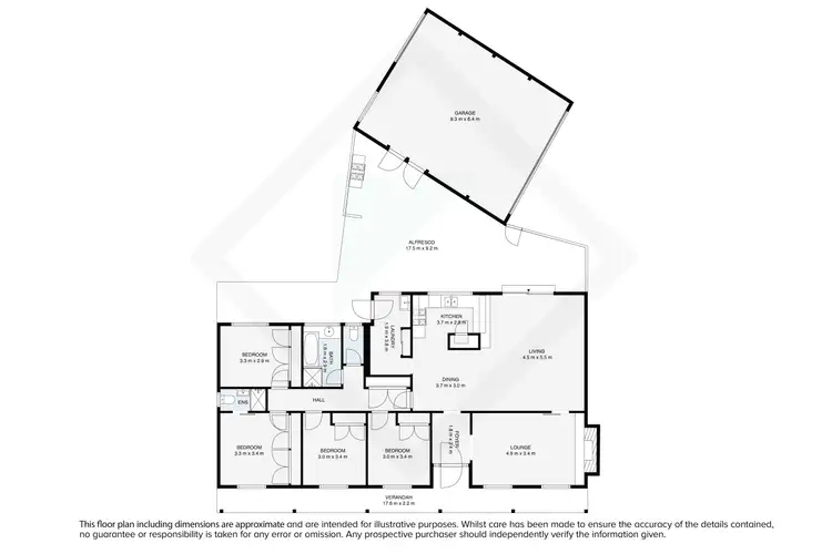 Floorplan of Homely house listing, 24 Magnolia Crescent, Wodonga VIC 3690