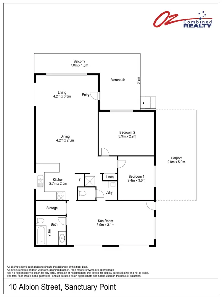 Floorplan of Homely house listing, 10 Albion Street, Sanctuary Point NSW 2540