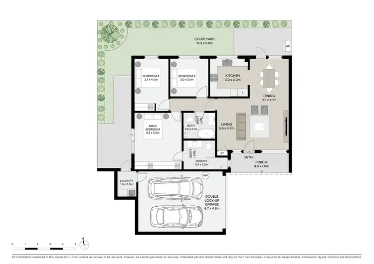 Floorplan of Homely villa listing, 3/66 Kendall Street, Sans Souci NSW 2219