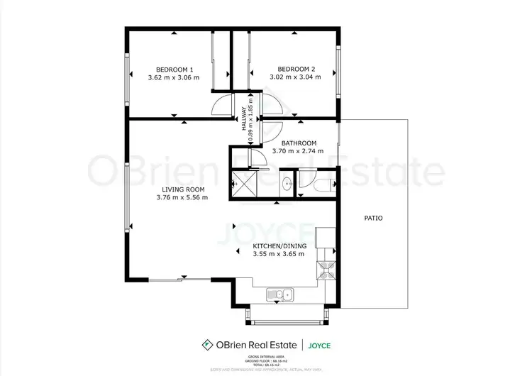 Floorplan of Homely house listing, 9 Langtree Avenue, Wangaratta VIC 3677
