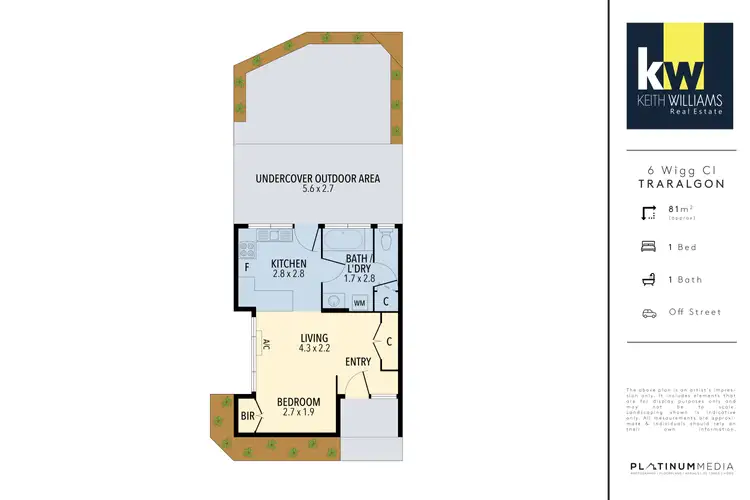 Floorplan of Homely house listing, 6/91 Liddiard Road, Traralgon VIC 3844