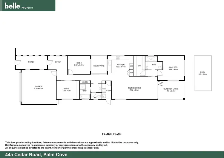 Floorplan of Homely house listing, 44a Cedar Road, Palm Cove QLD 4879
