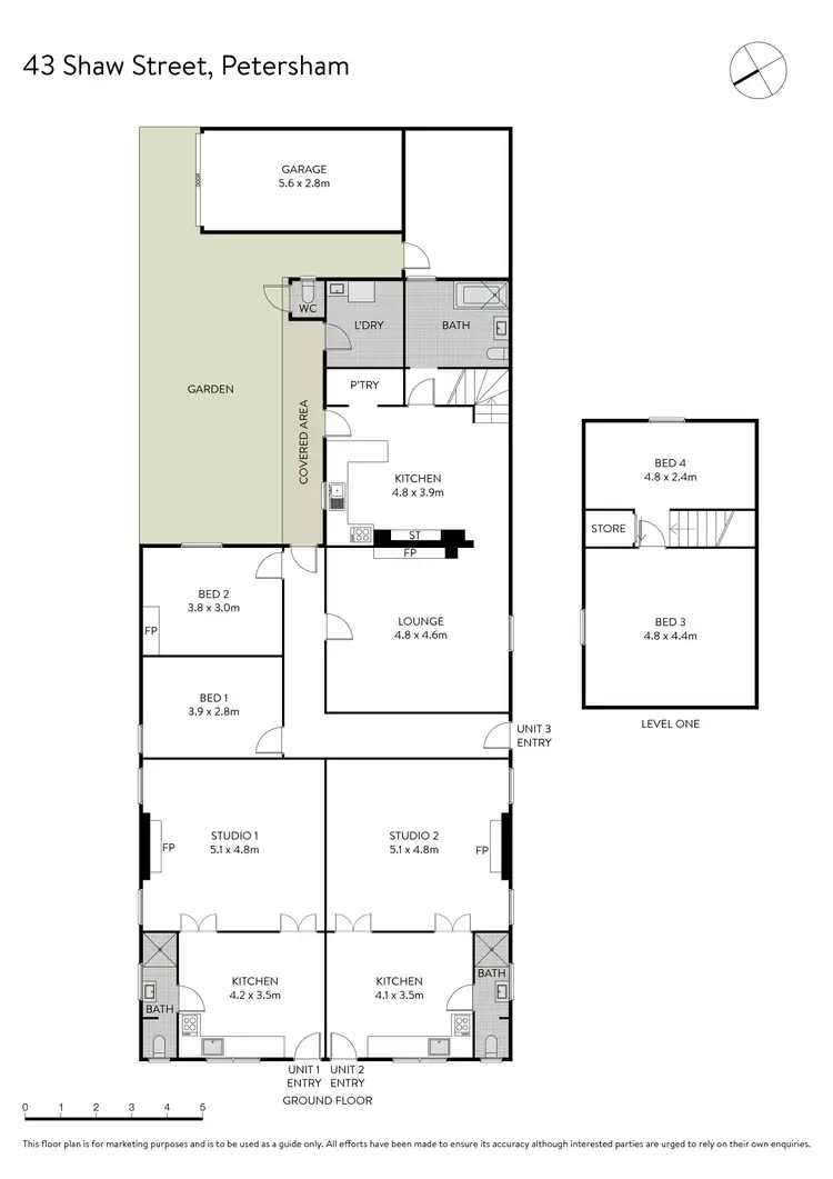 Floorplan of Homely house listing, 43 Shaw Street, Petersham NSW 2049