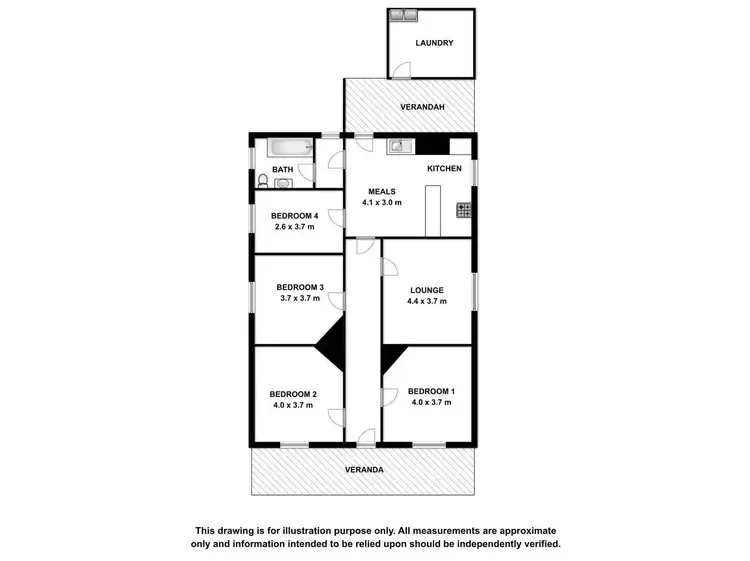 Floorplan of Homely house listing, 4 William Street, Mount Gambier SA 5290