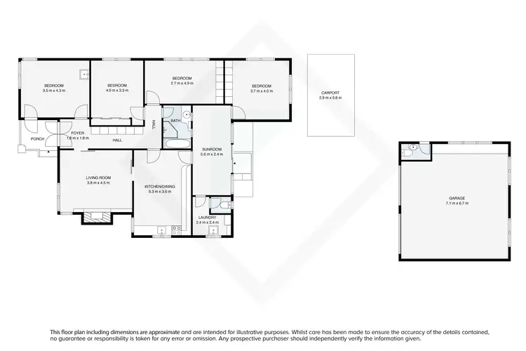 Floorplan of Homely house listing, 172 Lawrence Street, Wodonga VIC 3690