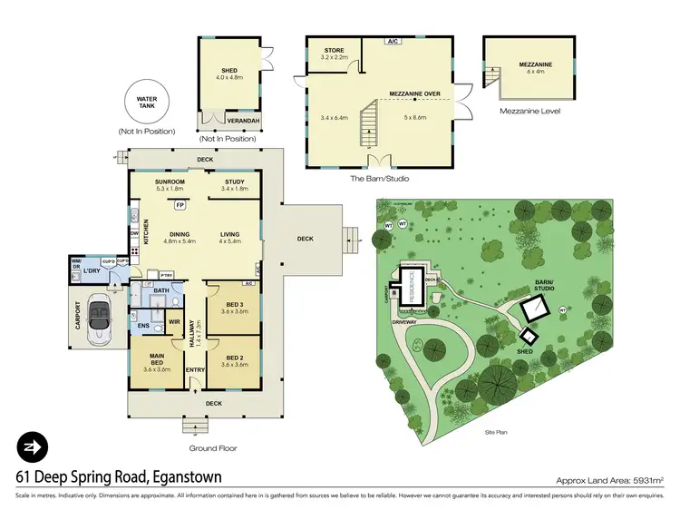 Floorplan of Homely house listing, 61 Deep Spring Road, Eganstown VIC 3461