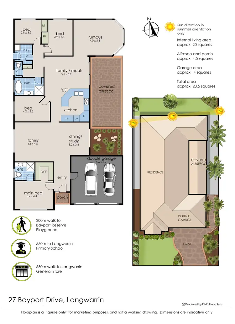 Floorplan of Homely house listing, 27 Bayport Drive, Langwarrin VIC 3910
