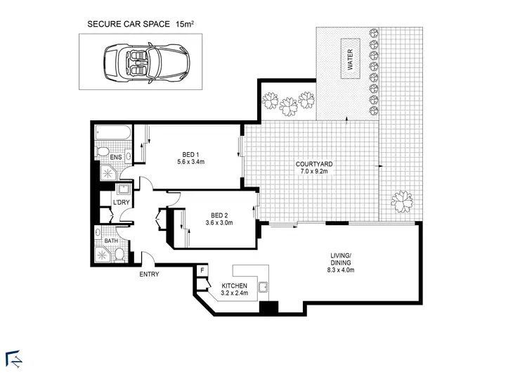 Floorplan of Homely apartment listing, 1/152-164 Bulwara Road, Pyrmont NSW 2009
