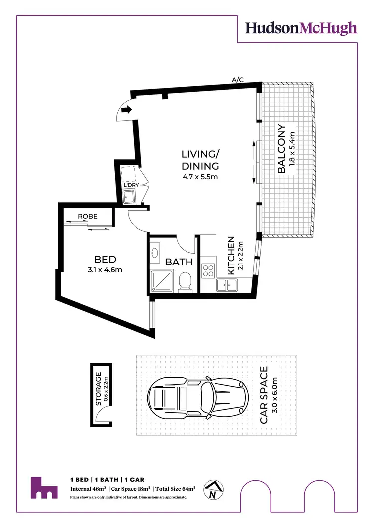 Floorplan of Homely unit listing, 45/2a Brown Street, Ashfield NSW 2131