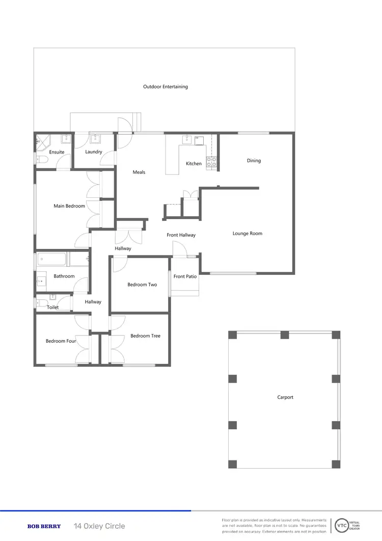 Floorplan of Homely house listing, 14 Oxley Circle, Dubbo NSW 2830