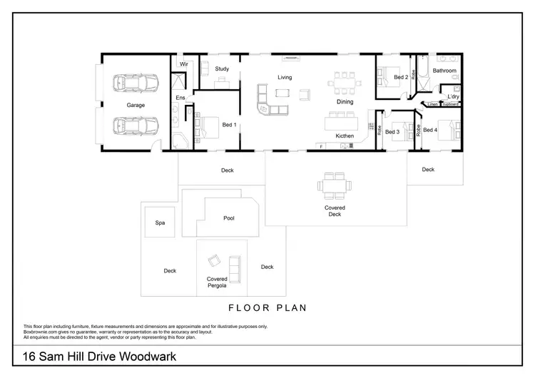 Floorplan of Homely house listing, 16 Sam Hill Drive, Woodwark QLD 4802