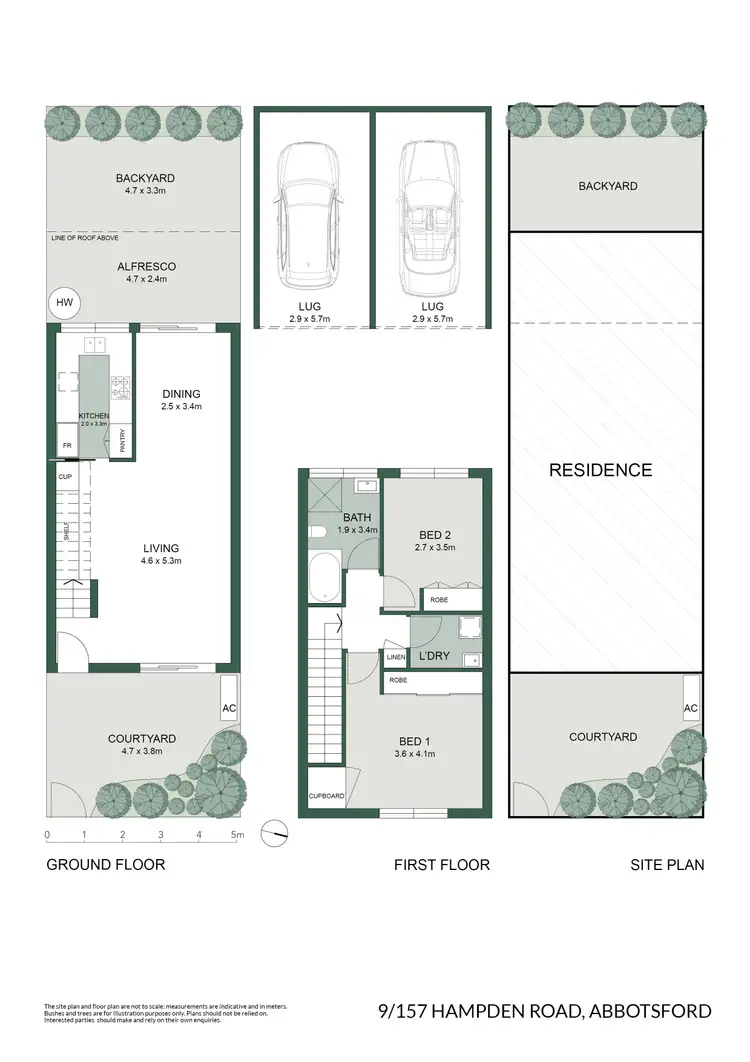 Floorplan of Homely townhouse listing, 9/157 Hampden Road, Wareemba NSW 2046