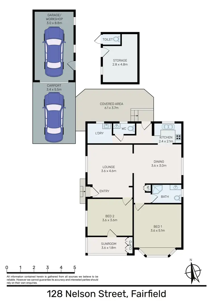 Floorplan of Homely house listing, 128 Nelson Street, Fairfield NSW 2165