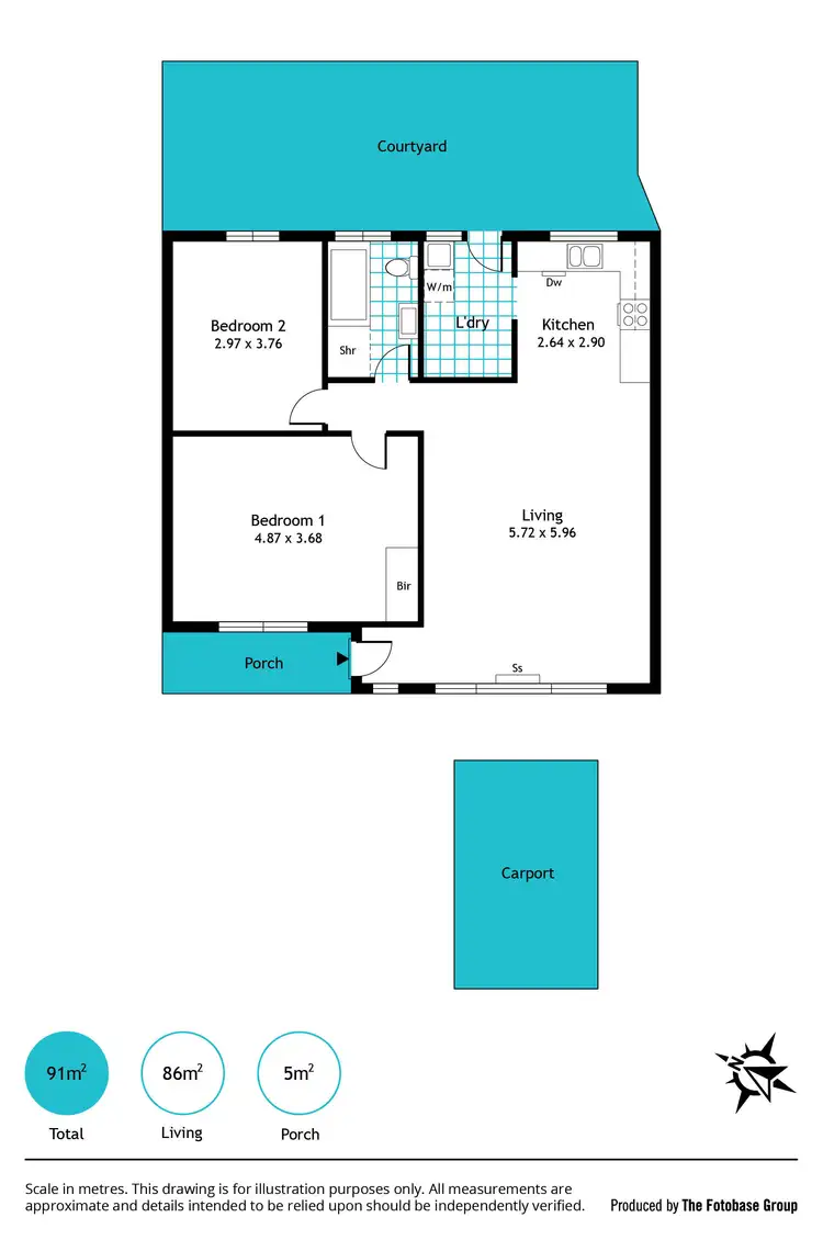 Floorplan of Homely unit listing, 2/86 Kintore Street, Thebarton SA 5031