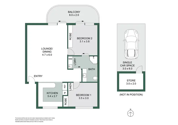 Floorplan of Homely unit listing, 2/40 First Avenue, Coolum Beach QLD 4573