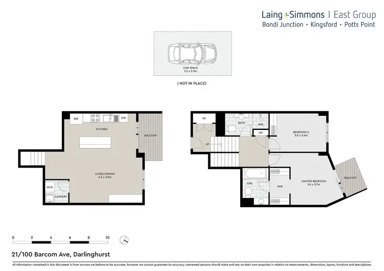 Floorplan of Homely apartment listing, 21/100 Barcom Avenue, Darlinghurst NSW 2010
