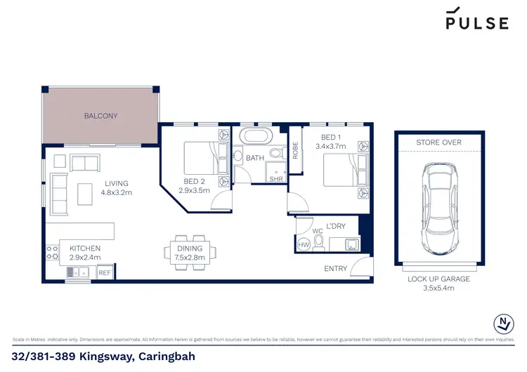 Floorplan of Homely apartment listing, 32/381-389 Kingsway, Caringbah NSW 2229
