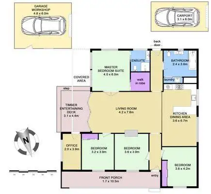 Floorplan of Homely house listing, 32 Throsby Street, Wickham NSW 2293
