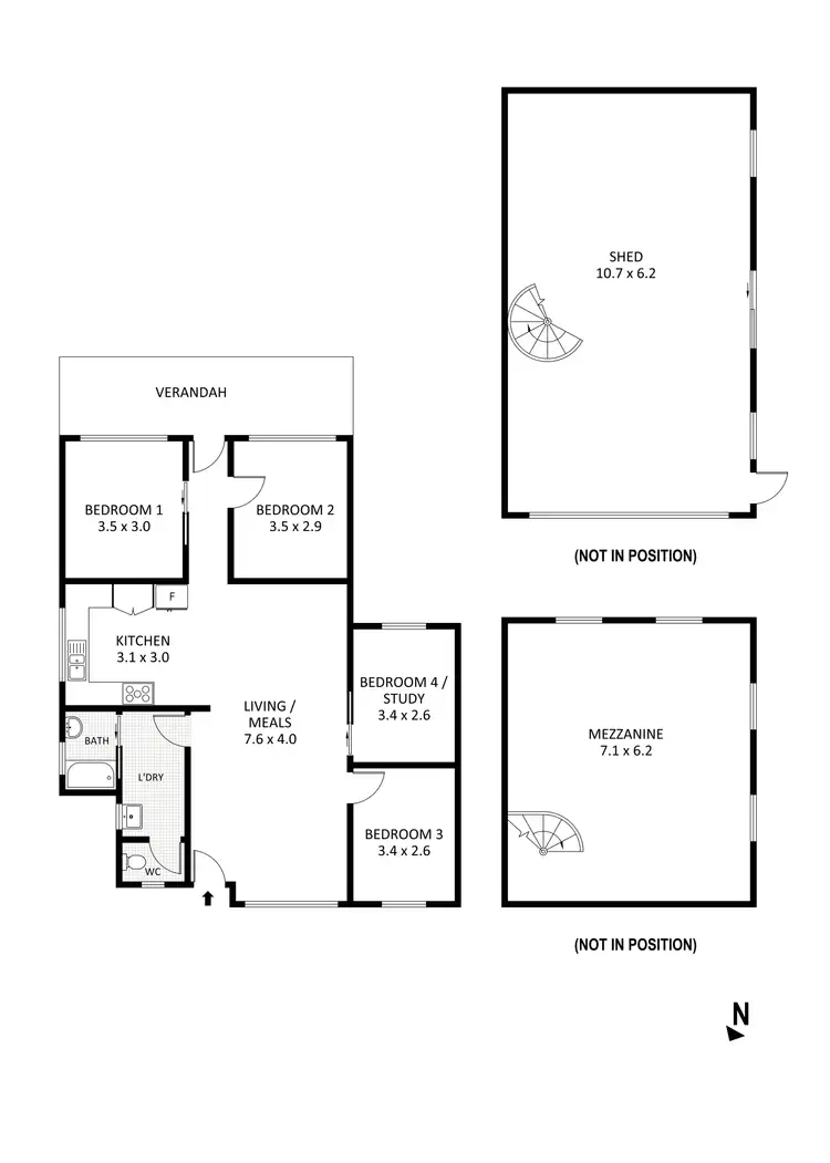 Floorplan of Homely house listing, 51 Kirkwood Road, Eaglehawk VIC 3556