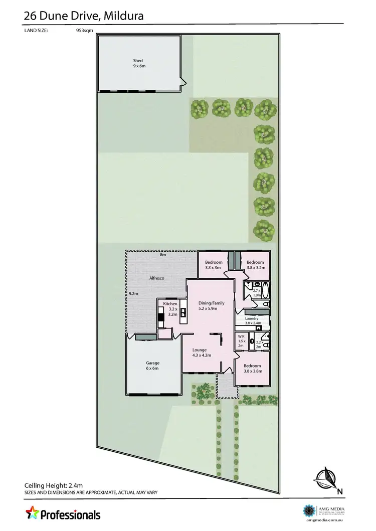 Floorplan of Homely house listing, 26 Dune Drive, Mildura VIC 3500