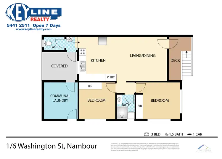 Floorplan of Homely unit listing, 1/6 Washington Street, Nambour QLD 4560