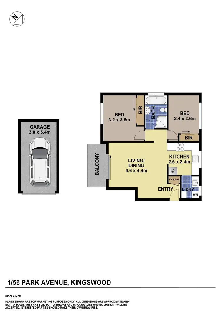 Floorplan of Homely unit listing, 1/56 Park Avenue, Kingswood NSW 2747