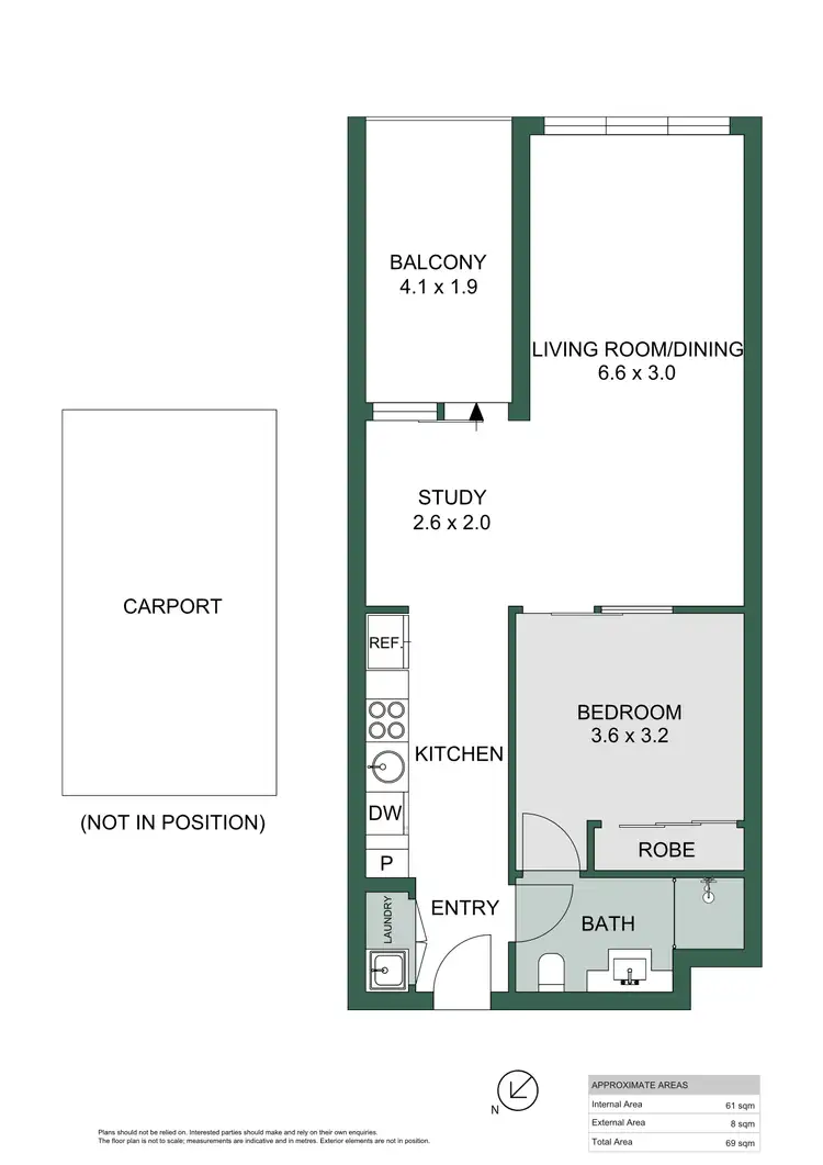 Floorplan of Homely apartment listing, 818/160 Grote Street, Adelaide SA 5000