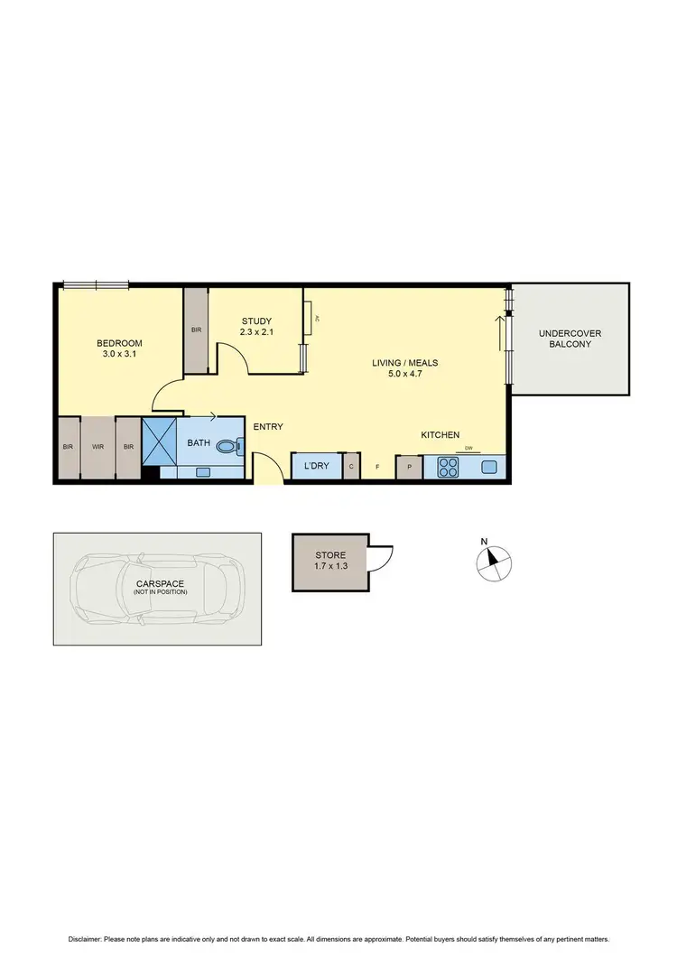 Floorplan of Homely apartment listing, 119/294 Keilor Road, Essendon North VIC 3041