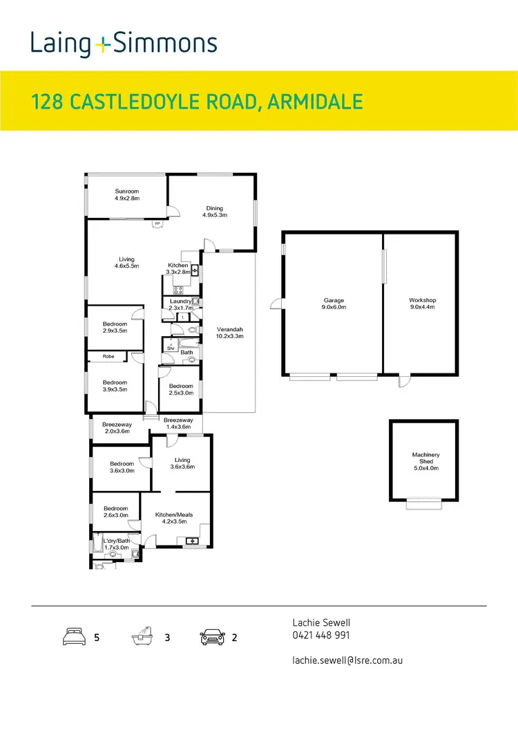 Floorplan of Homely house listing, 128 Castledoyle Road, Armidale NSW 2350