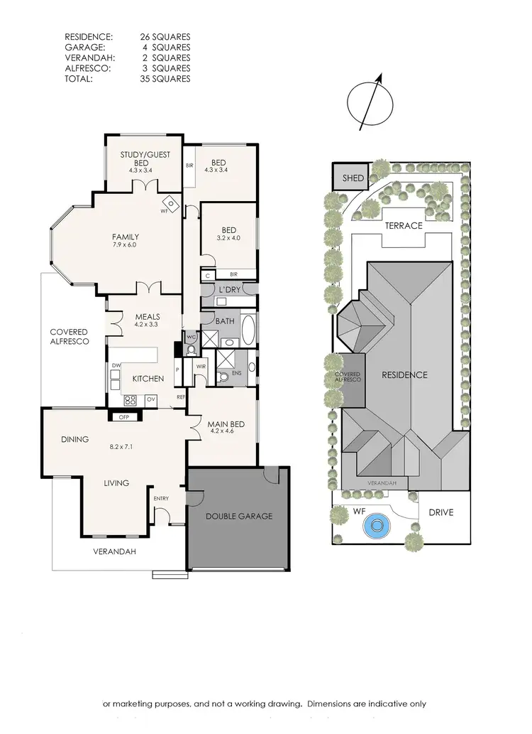 Floorplan of Homely house listing, 13 Field Avenue, Edithvale VIC 3196