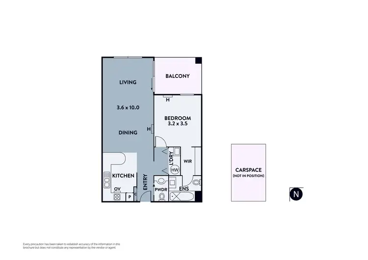 Floorplan of Homely apartment listing, 307A/41-43 Stockade Avenue, Coburg VIC 3058