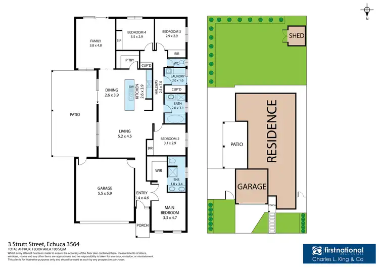 Floorplan of Homely house listing, 3 Strutt Street, Echuca VIC 3564