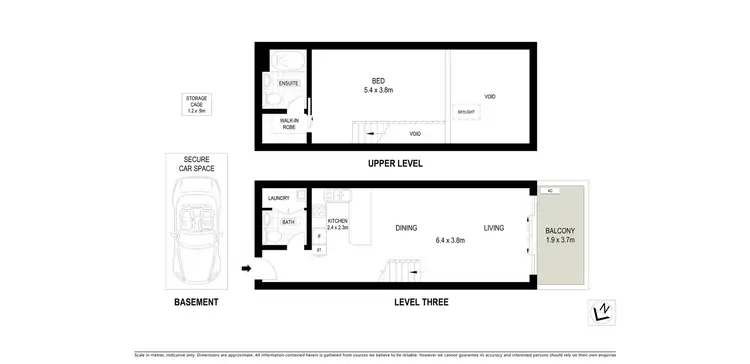 Floorplan of Homely apartment listing, 307/2 David Street, Crows Nest NSW 2065