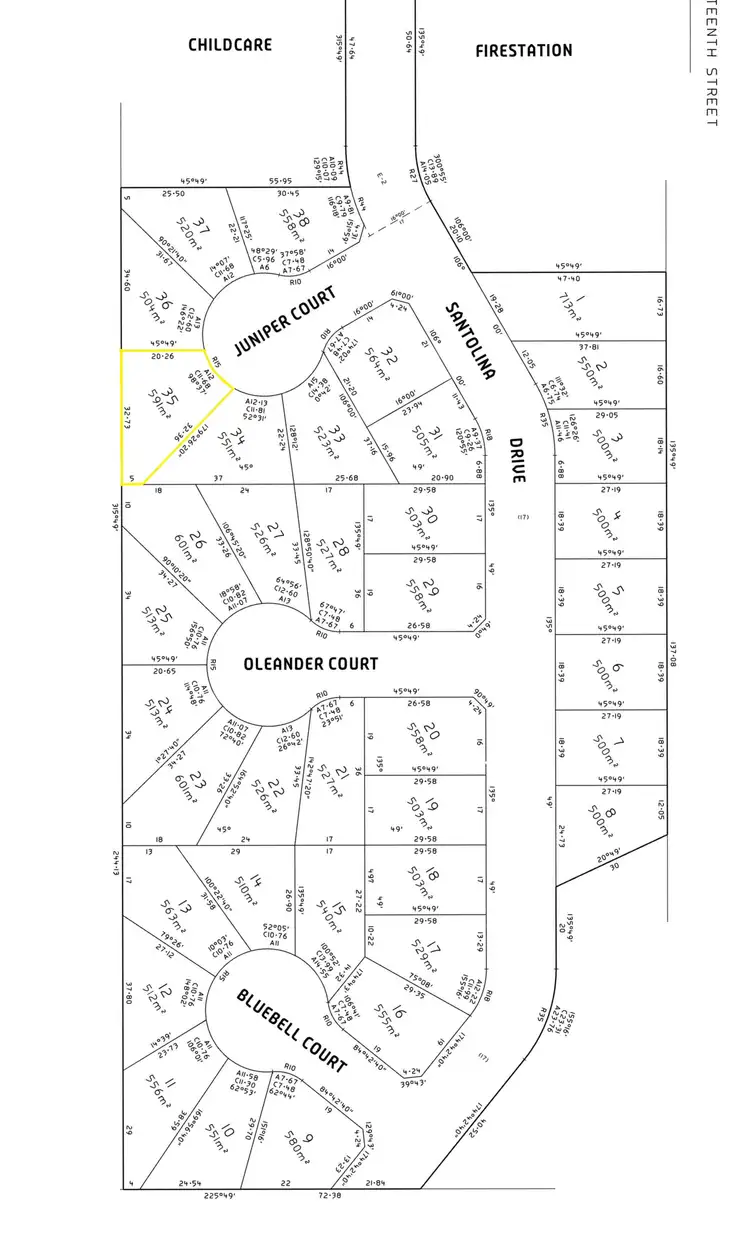 Floorplan of Homely land listing, 4 Juniper Court, Mildura VIC 3500