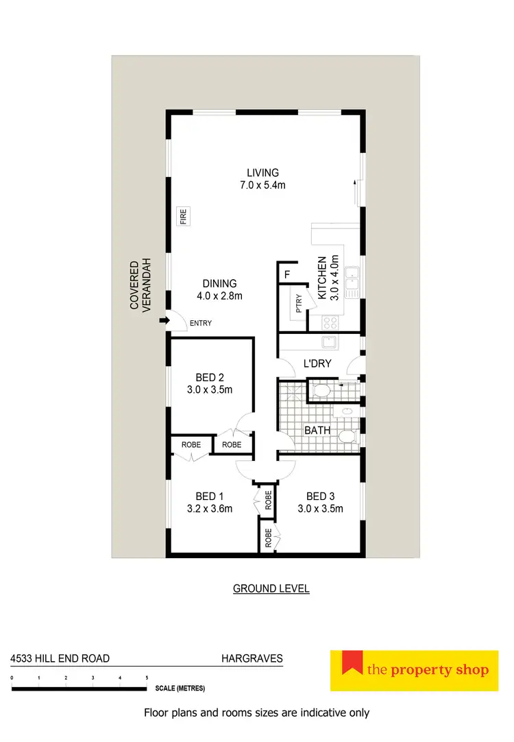 Floorplan of Homely rural property listing, 4533 Hill End Road, Mudgee NSW 2850