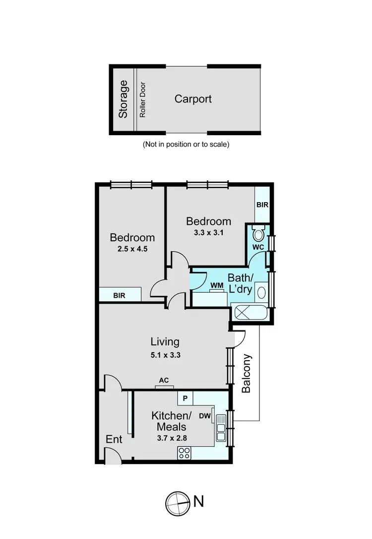 Floorplan of Homely apartment listing, 10/71 Edgar Street North, Glen Iris VIC 3146