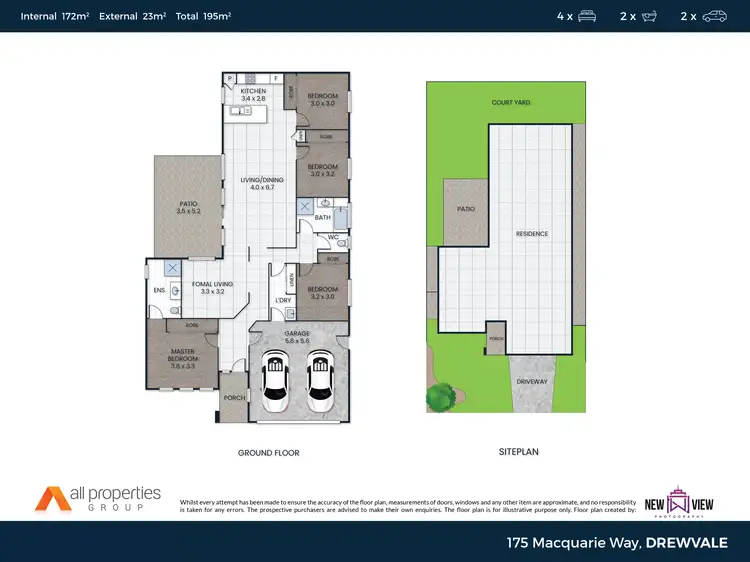 Floorplan of Homely house listing, 175 Macquarie Way, Drewvale QLD 4116