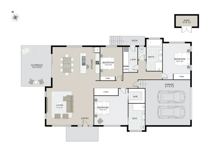 Floorplan of Homely house listing, 3/68a Pomona Road, Riverside TAS 7250