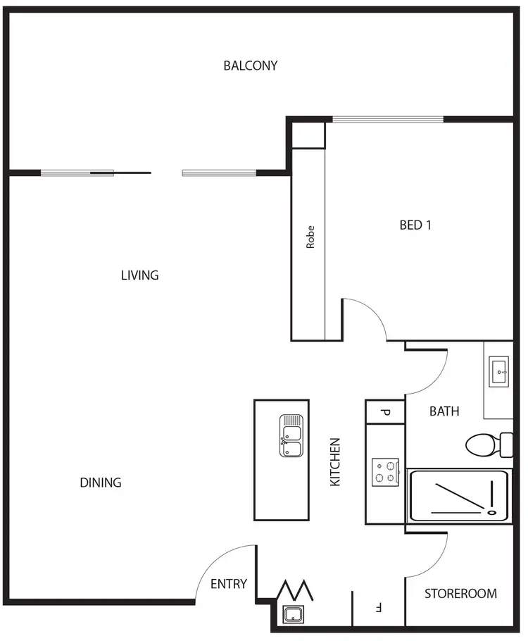 Floorplan of Homely apartment listing, 93/64 College Street, Belconnen ACT 2617