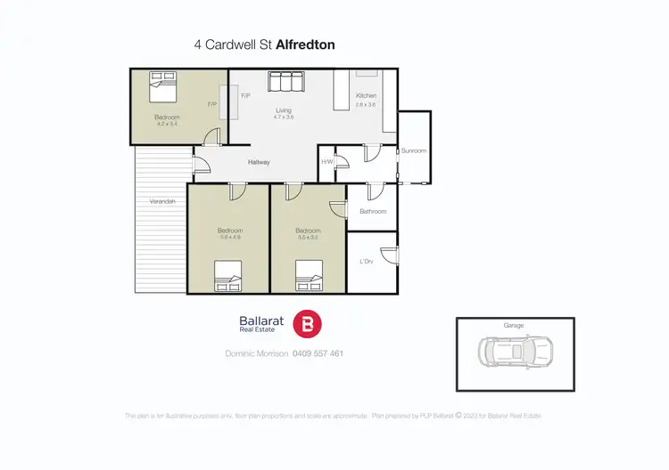 Floorplan of Homely house listing, 4 Cardwell Street, Alfredton VIC 3350