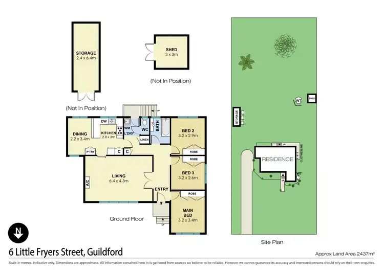 Floorplan of Homely house listing, 6 Little Fryers Street, Guildford VIC 3451