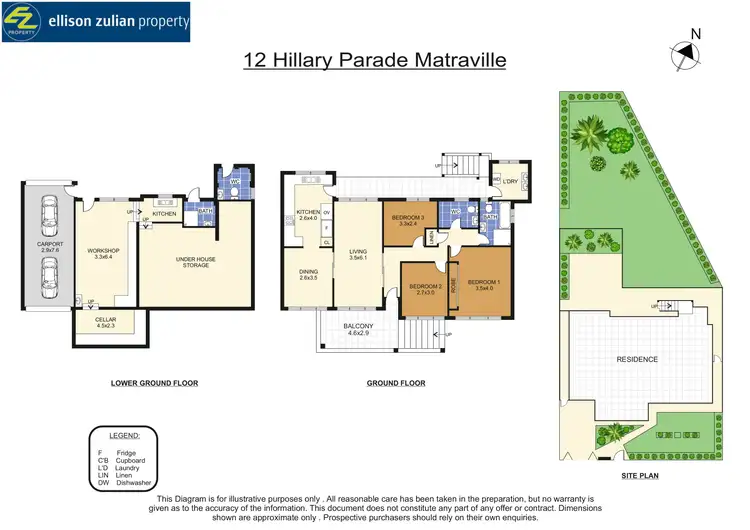 Floorplan of Homely house listing, 12 Hillary Parade, Matraville NSW 2036